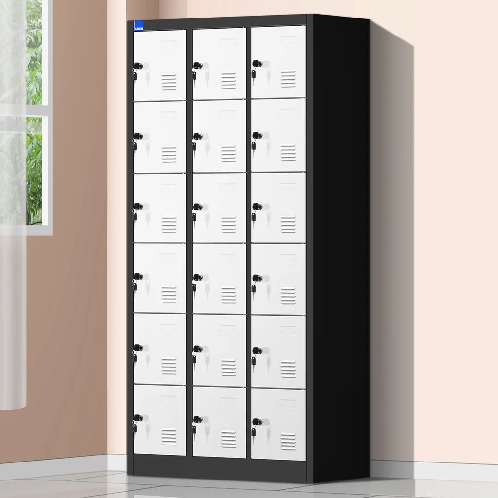 Steel Locker 18 Comp with Lock